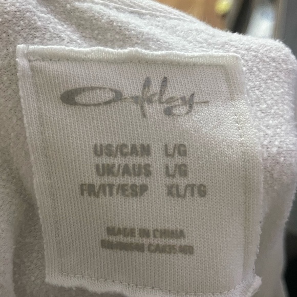 Oakley White and Teal Bomber Jacket with Yellow Accents - Picture 3 of 3